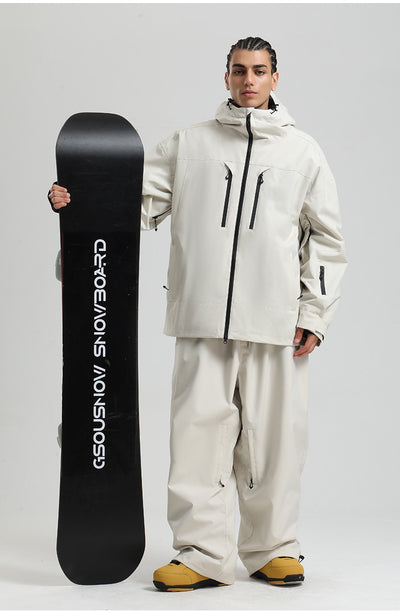 Chaqueta Esquí Hombre Impermeable Transpirable Corte Holgado con Cierre - Image 14