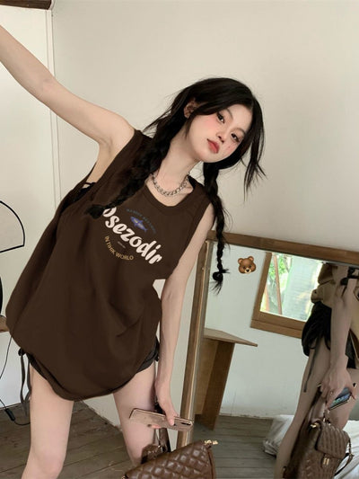 Blusa Suelta sin Mangas con Tirantes Ajustables para Mujer - Image 7