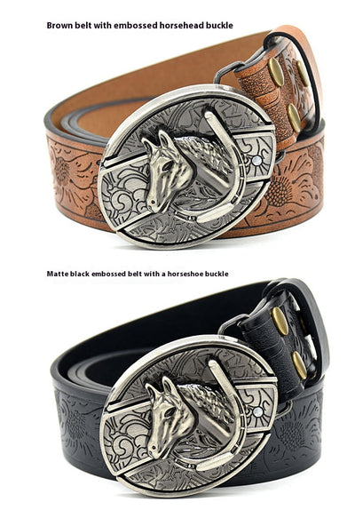 Cinturón de Cuero con Grabado Personalizado y Hebilla Suave - Image 35