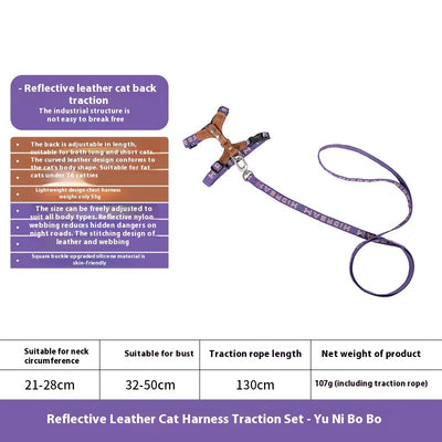 Arnés de Tracción en I para Gatos - Chaleco Pectoral y Dorsal - Image 9