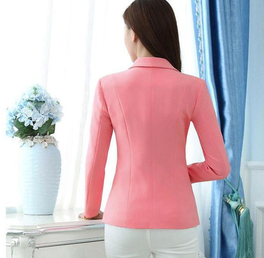 Blazer Casual Multicolor con Botón para Mujer - Image 13