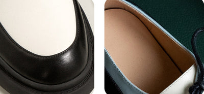 Mocasines Blancos de Cuero Genuino con Plataforma y Cordones - Image 8