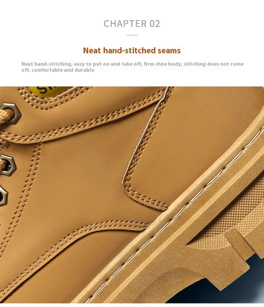 Botas Martin Altas para Hombre Estilo Británico de Trabajo - Image 16
