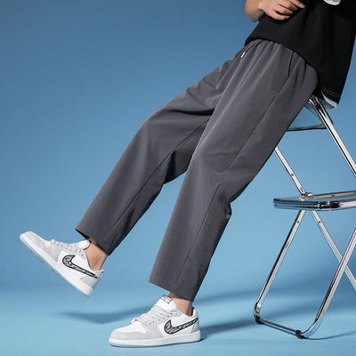 Pantalones Casuales de Color Sólido para Hombre - Image 7
