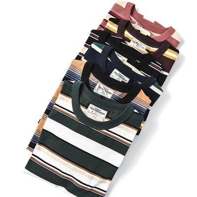 Camiseta Manga Corta a Rayas para Hombre - Algodón Premium - Image 14