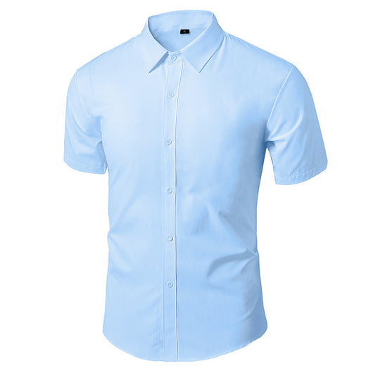 Camisa Casual Blanca para Hombre - Diseño Liso Versátil - Image 15