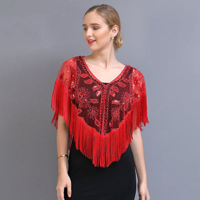Chal Corto con Borlas para Mujer - Image 15