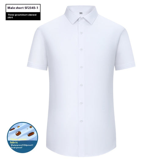 Camiseta Manga Corta Impermeable, Resistente al Aceite y Manchas - Image 10