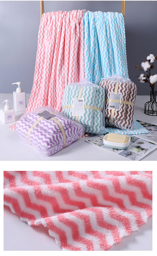 Juego de Toallas Coral Fleece Efecto Agua - Mamá e Hijo - Image 33