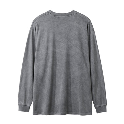 Camiseta Manga Larga Desteñida para Hombre - Image 2