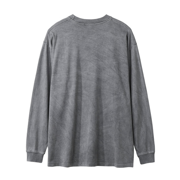 Camiseta Manga Larga Desteñida para Hombre