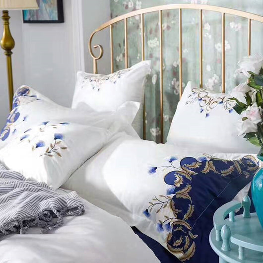 Juego de Cama Estampado Flores Años 60 - Funda Nórdica 4 Piezas Algodón - Image 3