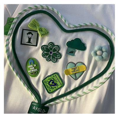 Playera Femenina Manga Corta con Diseño de Corazón - Image 5