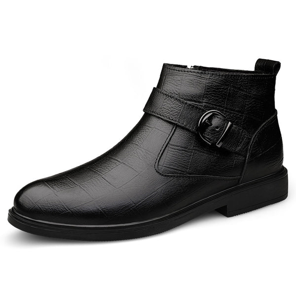 Botas de Cuero Premium Talla Grande: Calidez y Confort para el Invierno - Image 4