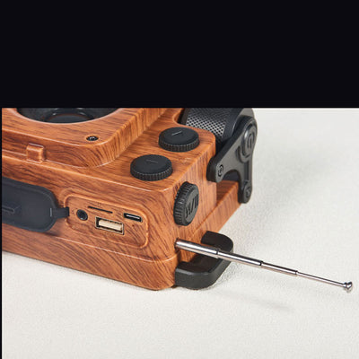 Parlante Bluetooth Dual Portátil con Diseño de Madera y Conexión USB - Image 4