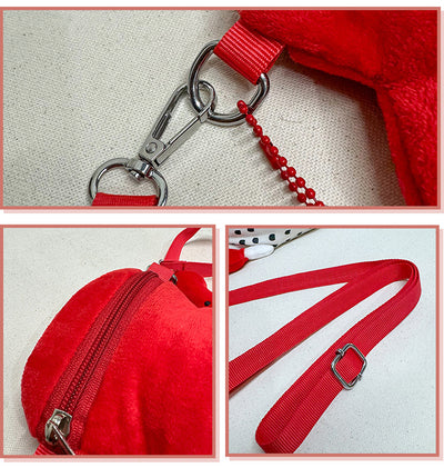 Bolsa Bandolera Peluche Fresas con Caramelo - Image 7