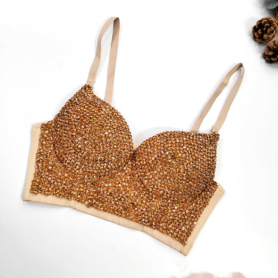 Chaleco Sexy Escote en V Diamantes Europeo Americano - Image 17