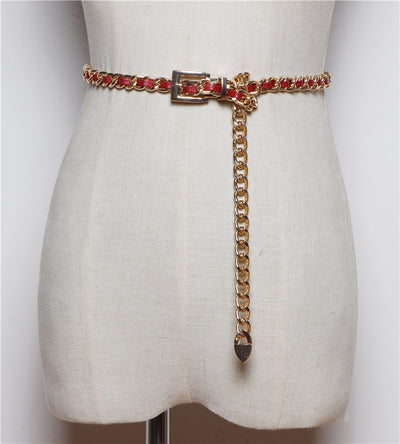 Conjunto de Falda con Cinturón y Suéter Versátil Estilo Coreano - Image 6