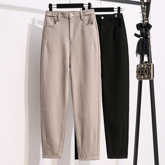Pantalones de Lana Cintura Alta Sueltos y Reductores - Image 23