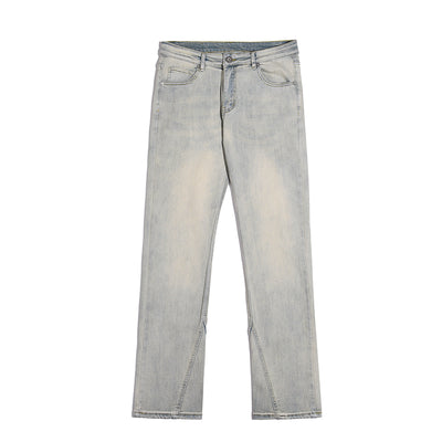 Pantalones Casuales para Hombre Amarillo Mostaza con Desgaste Artesanal - Image 15