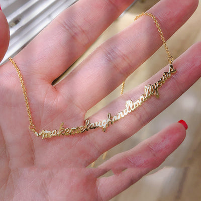 Collar de Letras Sonrisa con Mensaje Positivo - Image 31