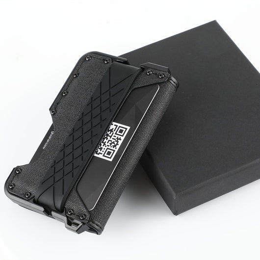 Billetera de Cuero Minimalista con Marco Metálico para Hombre - Image 6