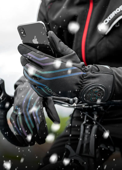 Guantes de Ciclismo Táctiles con Aislamiento Térmico y Reflectantes - Image 6