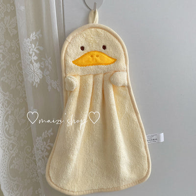 Toallas de Felpa Coral Absorbentes con Colgador para Niños y Baño - Image 8