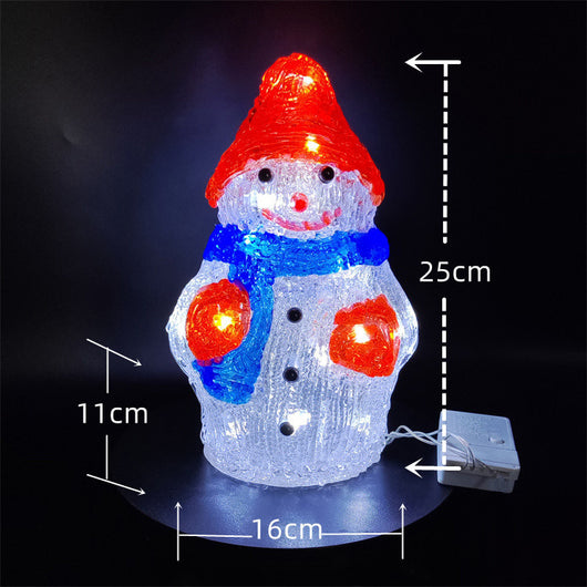 Decoración Navideña de Muñeco de Nieve en Acrílico y Resina Epoxi para Ventanas - Image 7
