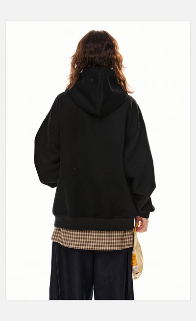 Sudadera Cardigan Irregular con Doble Cierre - Estilo Retro Casual para Mujer - Image 17