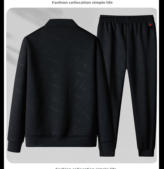 Conjunto Deportivo Casual de Dos Piezas con Cuello Alzado para Hombre - Image 12