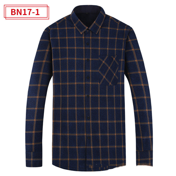 Camisa Abrigo Cuadros Cálida para Hombre - Estilo Casual Moderno