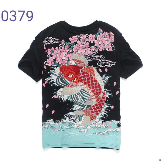 Chaqueta Bordada Dragón Volador y Flor de Cerezo Yokosuka Doble Cara - Image 3