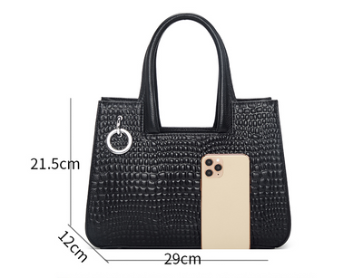 Bolso Mensajero de Cuero Atmosférico para Mujer - Cartera de Hombro Elegante - Image 7