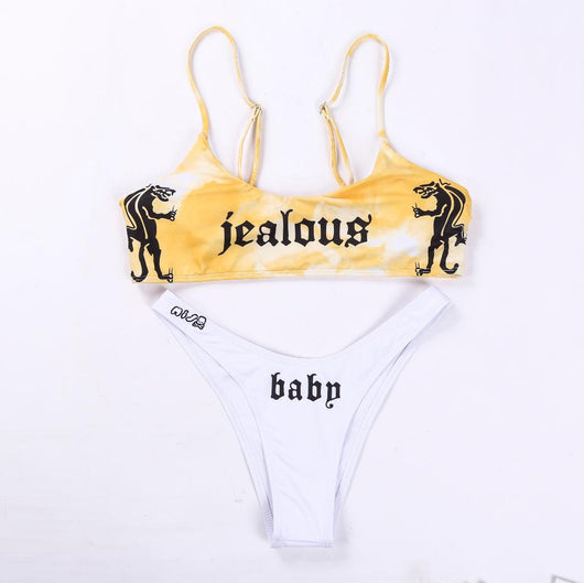 Bikini Tie Dye Multicolor con Diseño Asimétrico para Mujer - Image 11