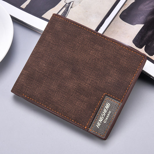 Billetera Delgada Casual para Hombre con Patrón Canvas - Image 10