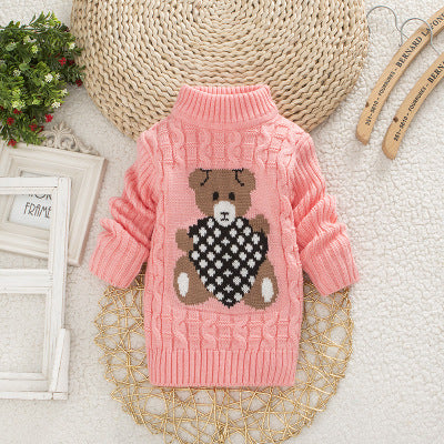 Suéter Infantil Cuello Alto Estilo Coreano - Image 16