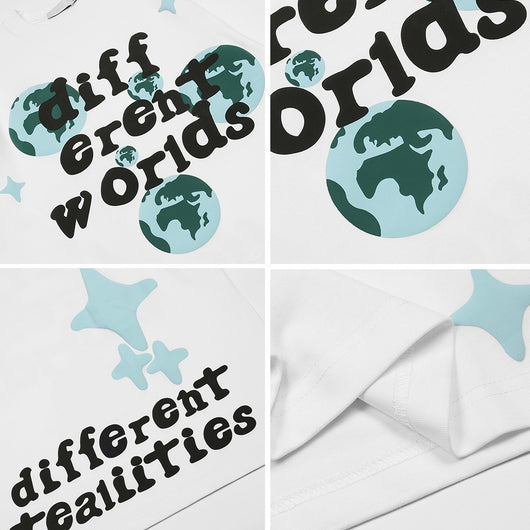 Camiseta Estampada Earth Letter para Hombre - Image 6