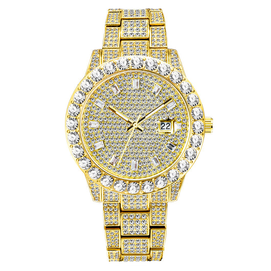 Reloj de Lujo con Diamantes y Esfera Grande - Image 11