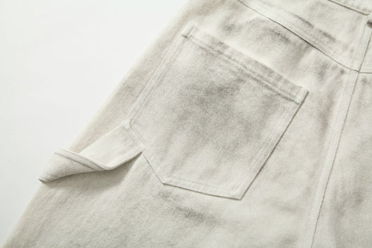Overol Suelto Estilo Vintage con Detalles Desgastados - Image 10