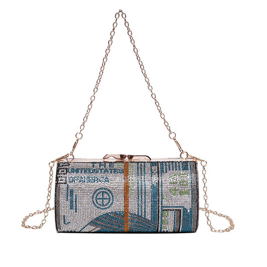 Bolso Cilíndrico de Moda Coreana con Cadena y Correa Diagonal - Image 10