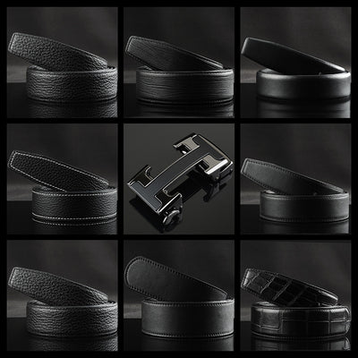 Cinturón de Cuero para Hombre con Hebilla Automática - Image 8