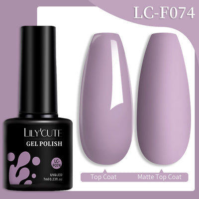 Set de Pegamento para Uñas con Brillo de Color Sólido - Image 10