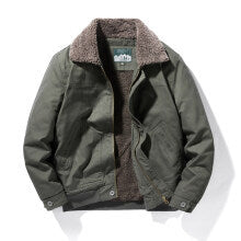 Chaqueta de Solapa Hombre Algodón Cashmere Otoño Invierno - Image 8