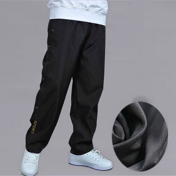 Pantalones de Chándal Casuales Hombre con Cachemira Transpirable Talla Grande