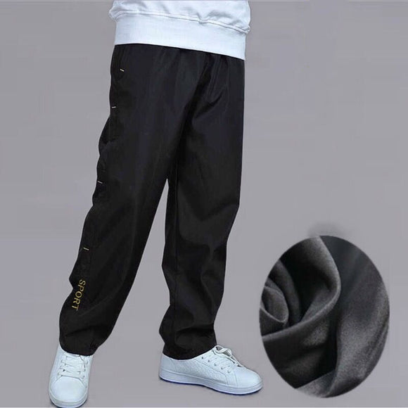 Pantalones de Chándal Casuales Hombre con Cachemira Transpirable Talla Grande