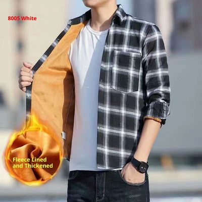 Camisa de Cuadros Térmica para Hombre con Forro de Polar - Image 23