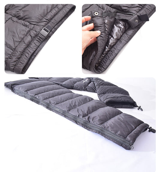 Pantalones de Esquí Aislados para Invierno - Relleno de Plumón Negro - Image 12