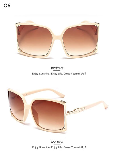 Gafas de Sol Cuadradas de Marco Grande para Mujer - Image 31