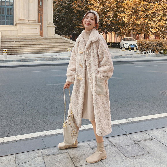 Abrigo Acolchado Largo Talla Grande para Mujer - Diseño Coreano Oversized